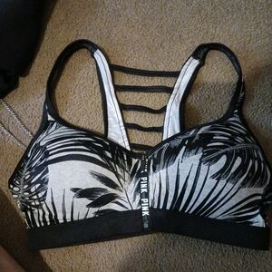 Pink ultimate push up sports bra